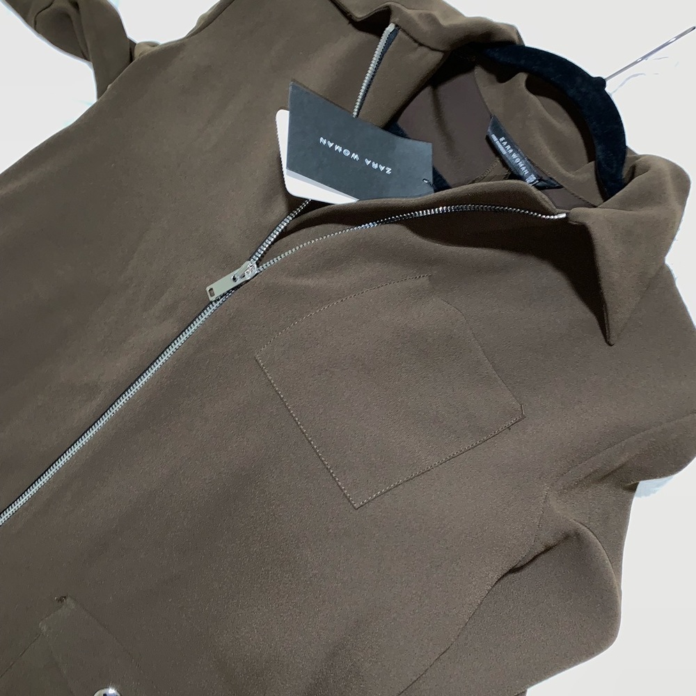 ZARA olive green jumpsuit